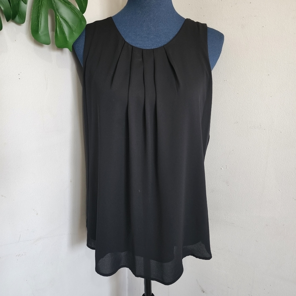 Context Black Dress Sleeveless Blouse